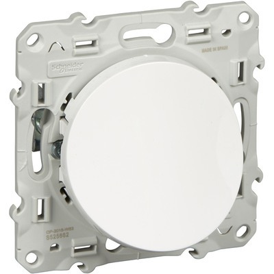 Sortie de cable blanc Schneider Odace