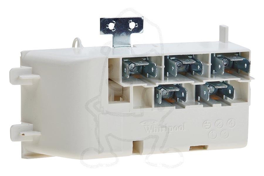 Bornier (pour plaque chauffante) cuisinière 481229