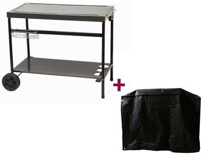 Chariot plancha en métal Somagic + Housse