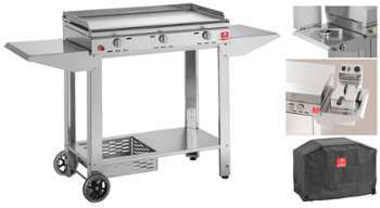 PLANCHA CHEF 80 XL HOUSSE CHARIOT OUVERT FEU FRITEUSE PLANCHA CHEF 80 XL HOUSSE
