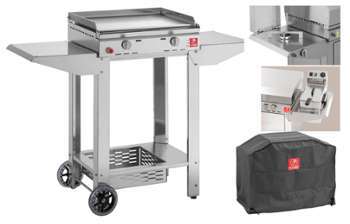 PLANCHA CHEF 55 XL HOUSSE CHARIOT OUVERT FEU FRITEUSE PLANCHA CHEF 55 XL HOUSSE