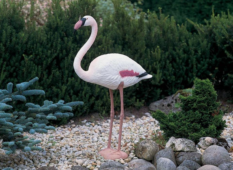 Flamant rose décoratif de bassin à poser