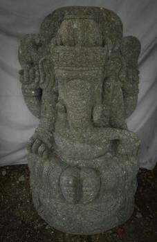 Statue de jardin en pierre GANESH Indouhisme jardin Statue de jardin en pierre