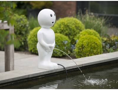 Fontaine de bassin Boy 45,5 cm - Blanc