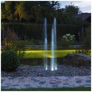 Jets deau lumineux Oase Water Trio Fontaine pour