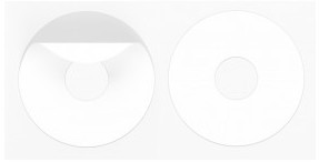 CD/DVD/Blu-Ray Label blanc, A4, 70g/m², 5760dpi, 4