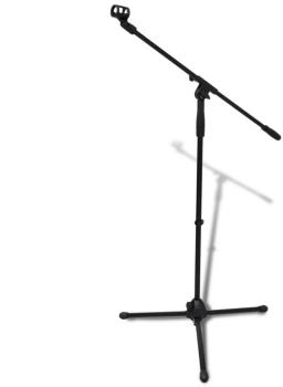 VidaXL Pied de microphone réglable en hauteur et p