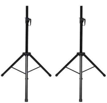 VidaXL Pied de microphone réglable en hauteur 2 pi