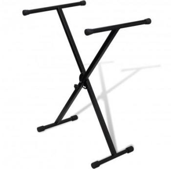 VidaXL Support de clavier réglable mono-barre en X