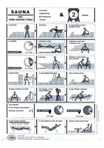 Affichage dutilisation du sauna, format A4