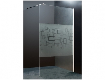 Paroi de douche à litalienne PAULINA II sérigraph