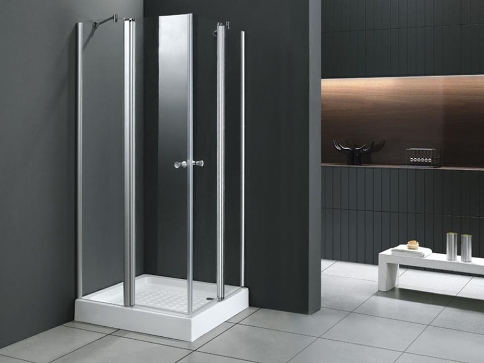 Paroi de douche carrée Solma 90 x 90 x 183cm receveur Paroi de douche carrée Solma