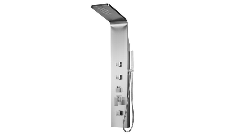 Colonne de douche design en acier inoxydable brossé Colonne de douche design en