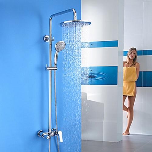 Robinet de douche contemporain thermostatique chro