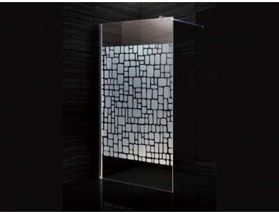 Paroi de douche à litalienne LAURA sérigraphiée -
