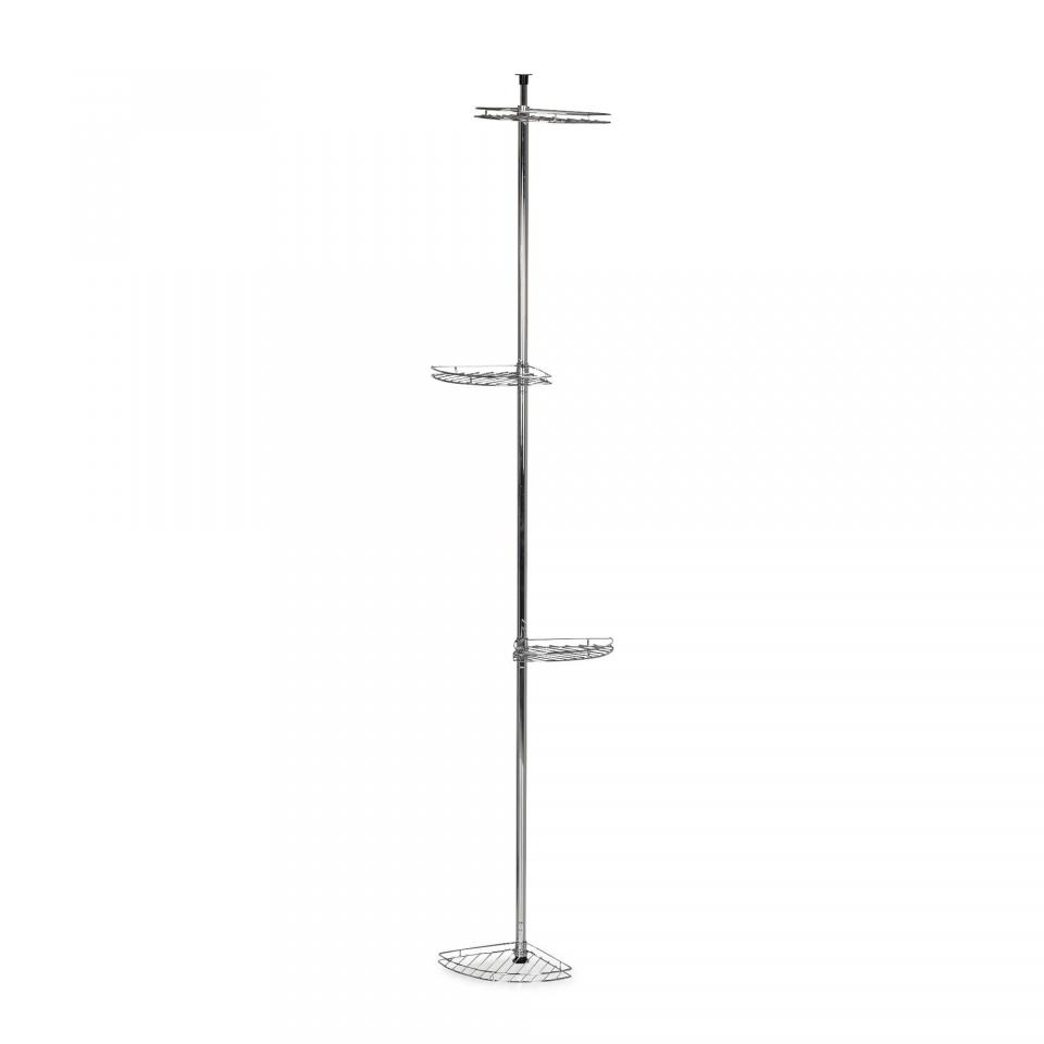 Étagère de douche télescopique Gris