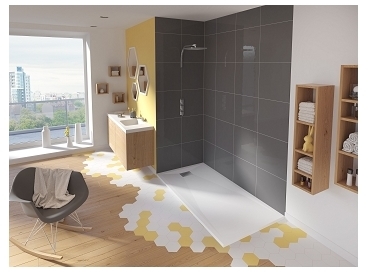 Receveur rectangle Kinesurf Blanc extra-plat - 100x160 Receveur rectangle Kinesurf