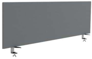 Écran de séparation 40 (H) x 160 (l) cm Gris