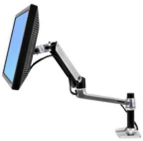 Bras LX ergonomique mono-écran ajustable en hauteur Bras LX ergonomique mono-écran
