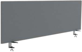 Écran de séparation 40 (H) x 120 (l) cm Gris