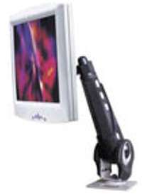 Support écran LCD coloris noir VESA 75 100 modèle métal Support écran LCD coloris