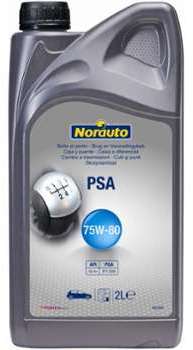 Huile de boite et ponts NORAUTO PSA 75W80 2 L Huile de boite et ponts NORAUTO