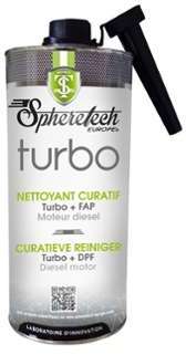 Nettoyant curatif turbo et FAP diesel SPHERETECH 1 Nettoyant curatif turbo et