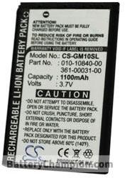 Batterie (1100 mAh) adapté pour Garmin GPS Mobile