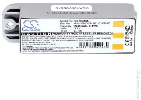 Batterie 3,7V 2200mAh pour Garmin Zumo 400