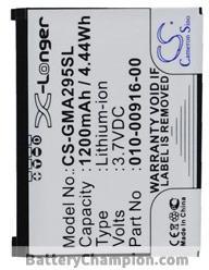 Batterie (1200 mAh) adapté pour Garmin Nuvi 295W