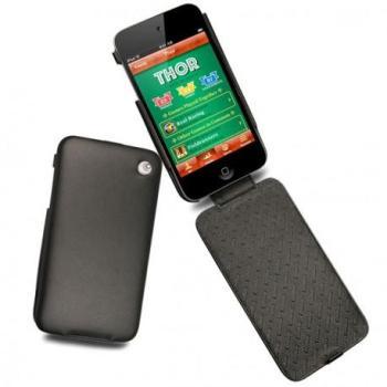 Housse cuir Apple iPod Touch 4 Perpétuelle Noir