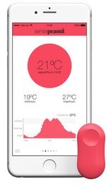 Sen.se ThermoPeanut Rouge - Thermomètre connecté -