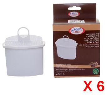 6 cartouches filtrantes BRAUN AQK12 AquaCrest remp