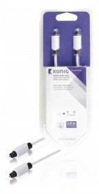 Câble audio optique Toslink, mâle vers mâle, 2 m,