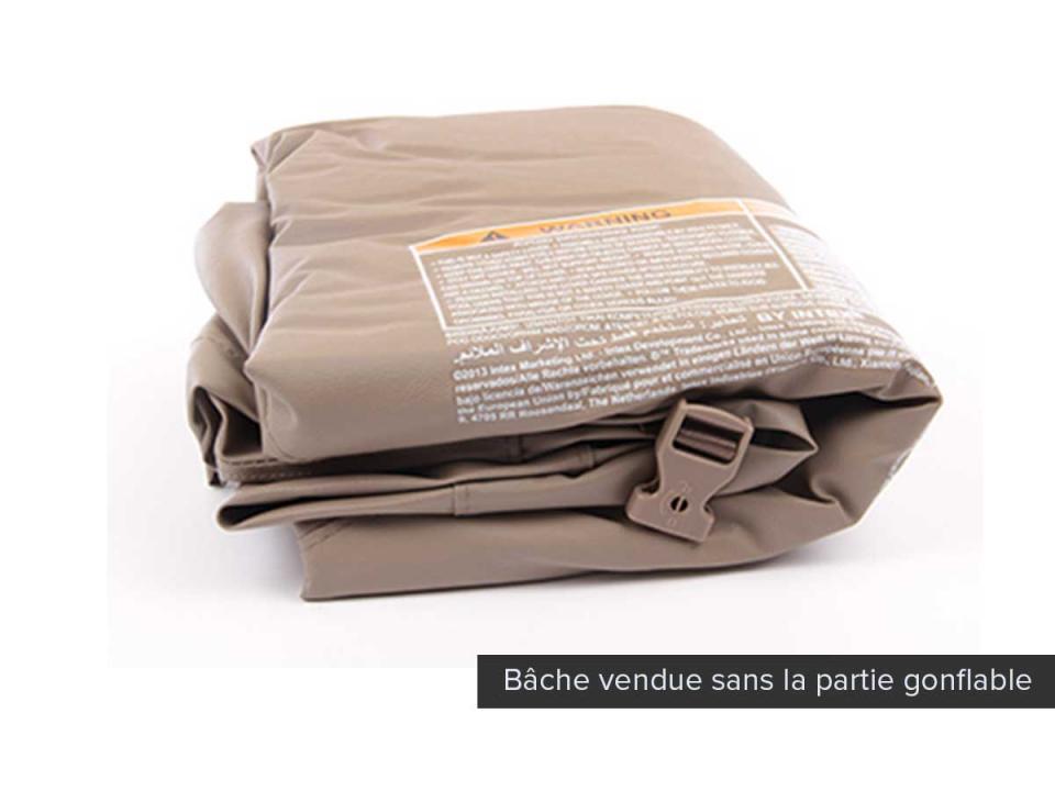 Bâche beige pour spa gonflable Intex rond à bulles