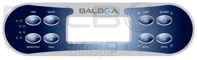 Autocollant pour clavier ML700 Time-Warm-ModeProg-Cool-Light-Blower-Jets1-Jets2 Autocollant pour clavier ML700