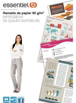 Papier ramette Essentielb Papier 90g 500 feuilles