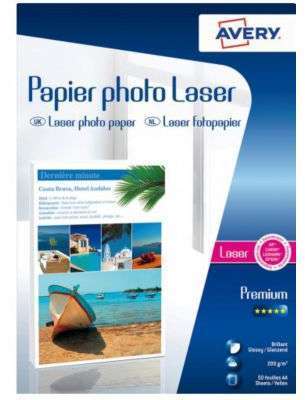 Papier photo Avery 50 Feuilles papier photo brilla