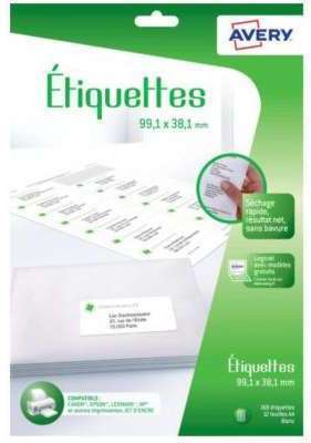 Papier créatif Avery 168 Etiquettes adressage 99,1