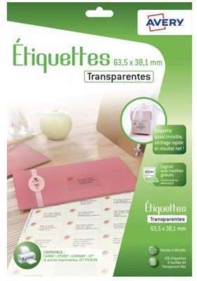 Papier créatif Avery 126 Etiquettes adressage tran