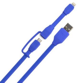 Câble duo lightning micro USB Tylt 1M Lightning Micro Câble duo lightning micro