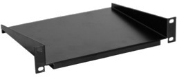 Étagère 1U noire fixe pour mini coffret 10 pouces