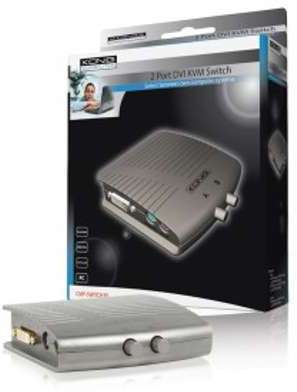 COMMUTATEUR KVM DVI 2 PORTS KÖNIG