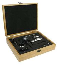Coffret nologie en bambou service 7 pièces WINE Coffret nologie en bambou