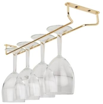 Support verres à pied en laiton 410mm