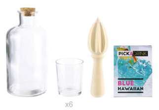Coffret cocktail blue Hawaiian - Set de 8 Coffret cocktail blue Hawaiian