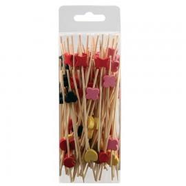 Mini brochettes pics cocktail Fantaisie 12 cm en b