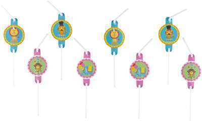 8 Pailles Fisher Price Circus