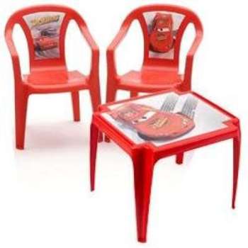 Salon Cars 1 table et 2 chaises Salon Cars 1 table et 2 chaises
