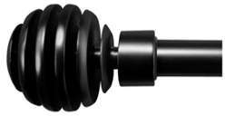 Kit de tringle complet noir diamètre 20 cm
